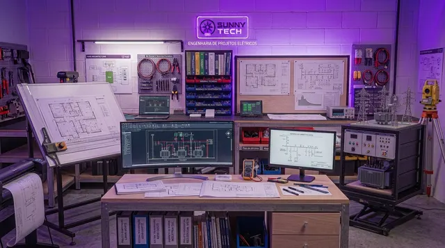 Ilustração de engenharia elétrica